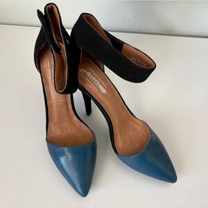 Free People X Jeffrey Campbell Black and Blue Heels